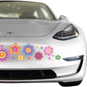 Model 3 Tesla Grille Peace and Love Graphics White